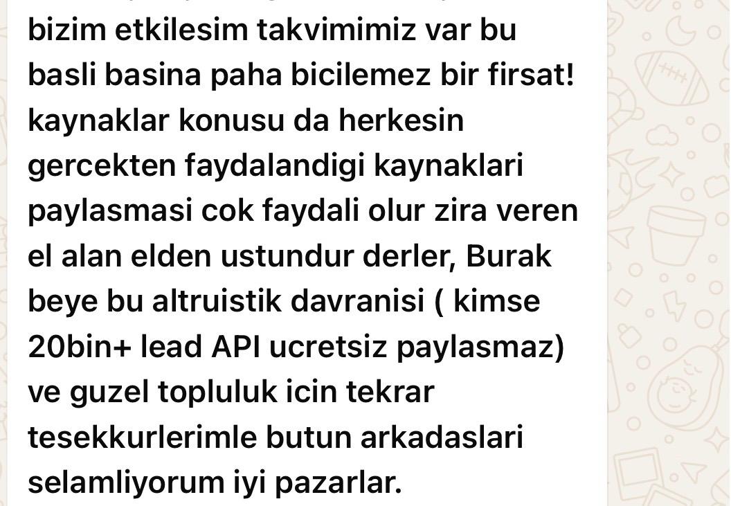 Üye geri bildirimi 5