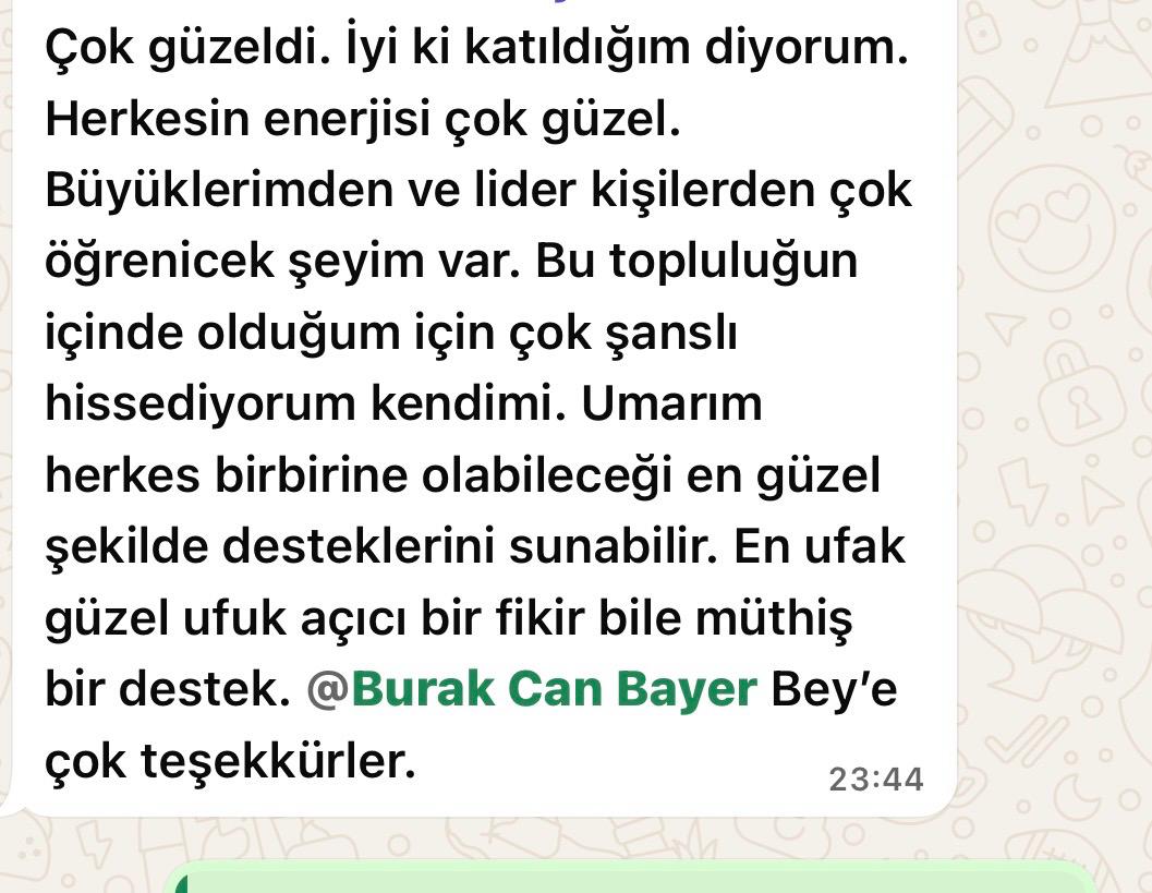 Üye geri bildirimi 11